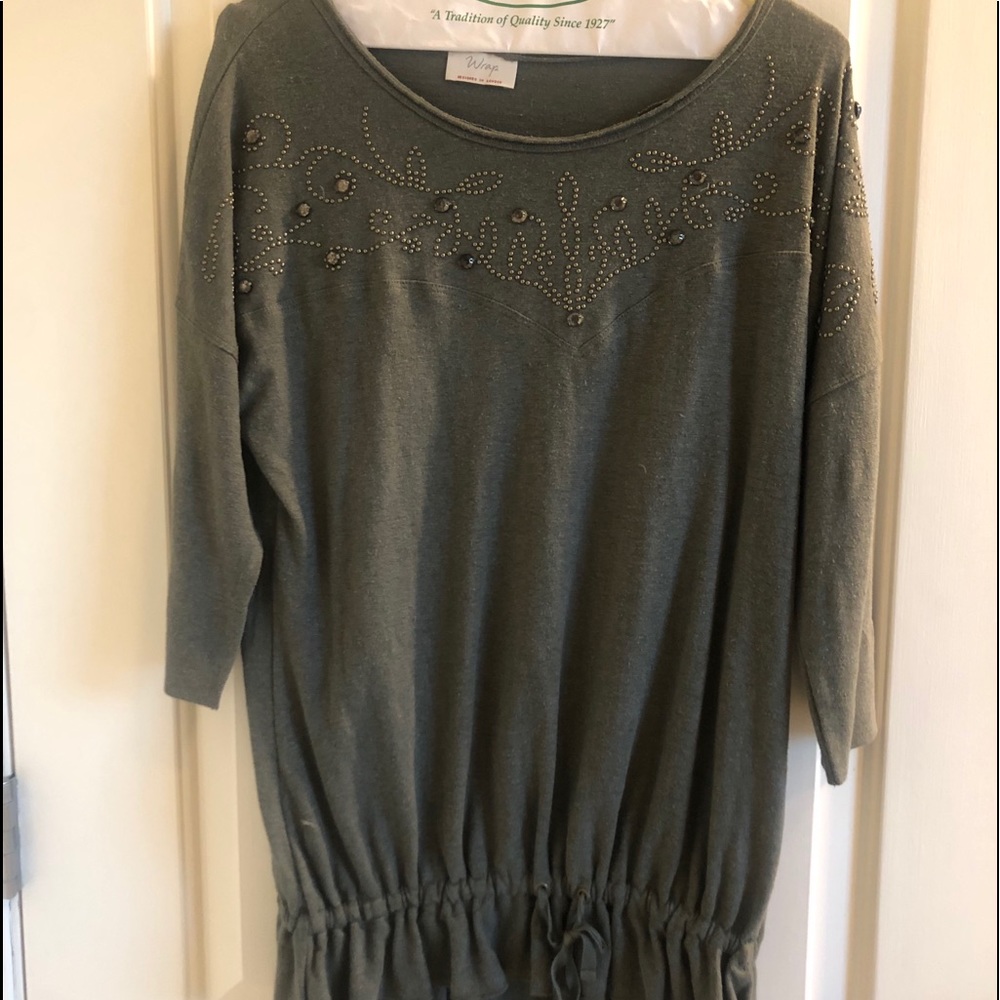 Beautiful Unique Drop Waist Drawstring Sweater. - image 1